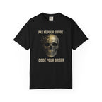 Skull Graphic T-Shirt RebelMind™— "Pas Né Pour Suivre, Codé Pour Briser" - RebelMind.