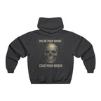 RebelMind Skull Hoodie — "Pas Né Pour Suivre, Codé Pour Briser" Graphic Sweatshirt - RebelMind.