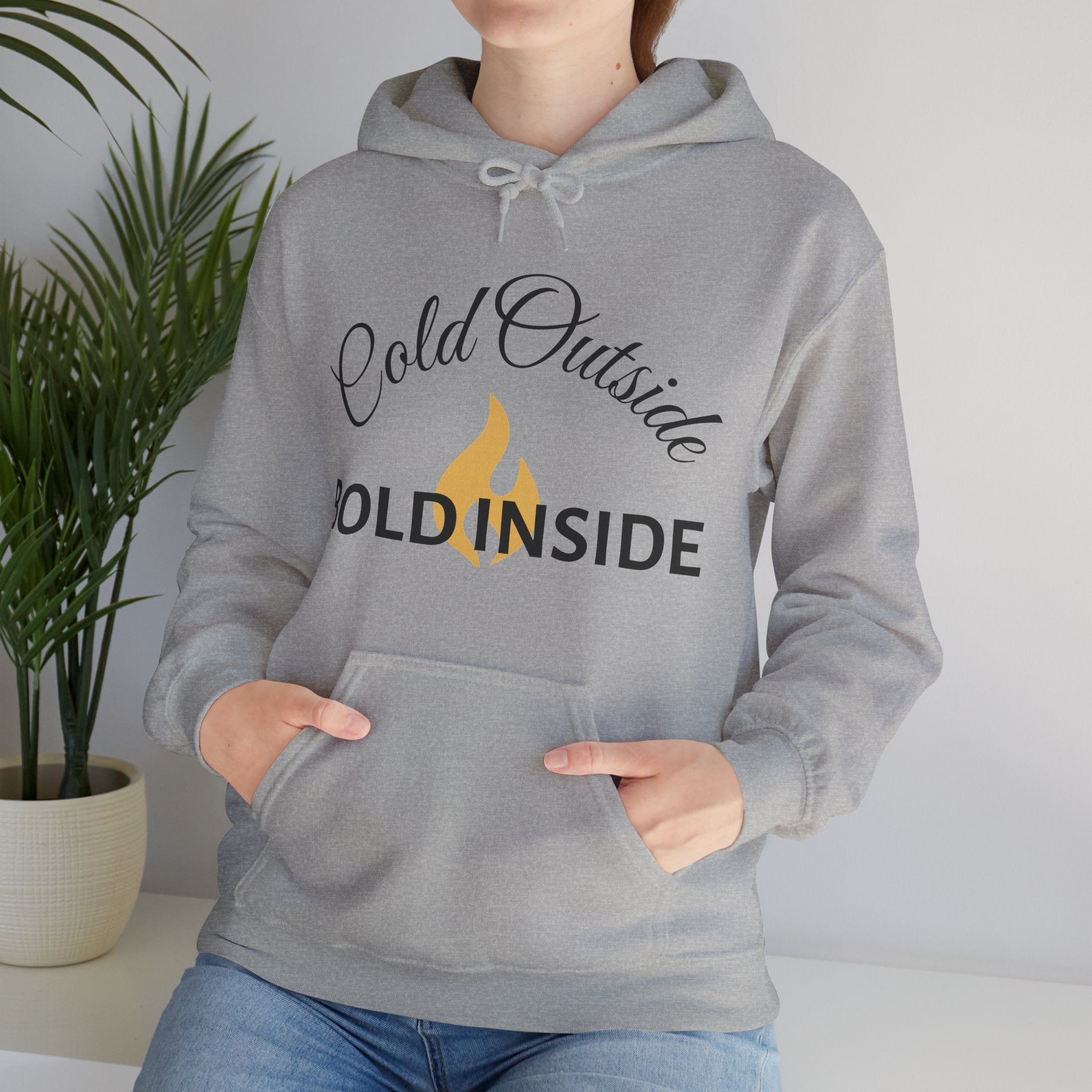 Unisex Hooded Sweatshirt - Cold Outsider Bold Inside RebelMind™ Audacieux, Révolution Sweat à Capuche - RebelMind.